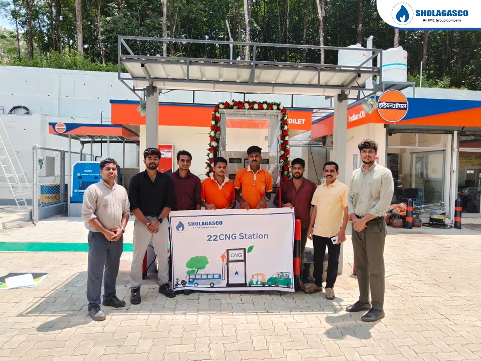 Commercialisation of 22nd CNG DBS station Enchens Fuels (IOCL) in Manathoor, Kottayam