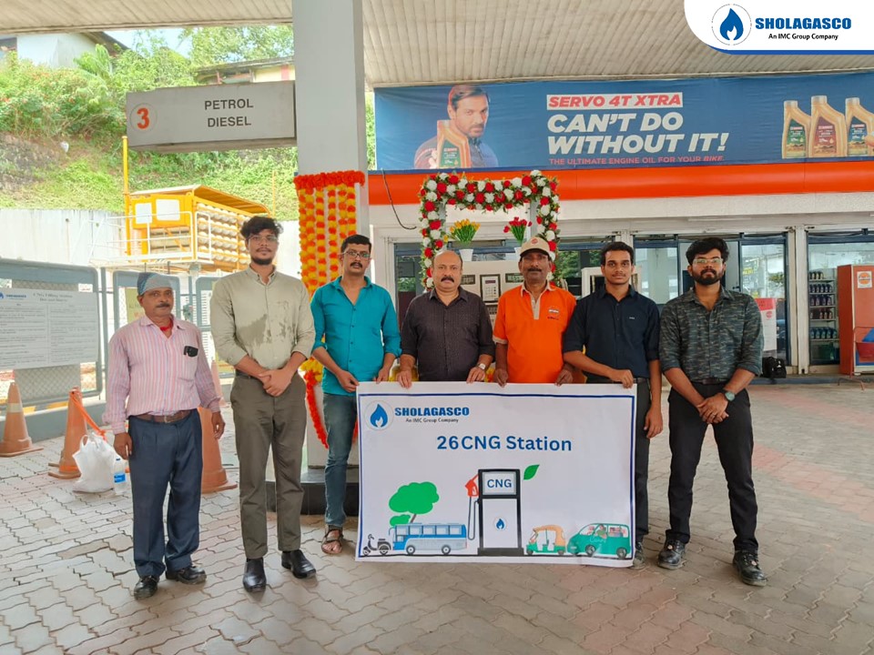 Commercialisation CNG DBS station P K Sajeev Co (IOCL) in Adimali, Idukki